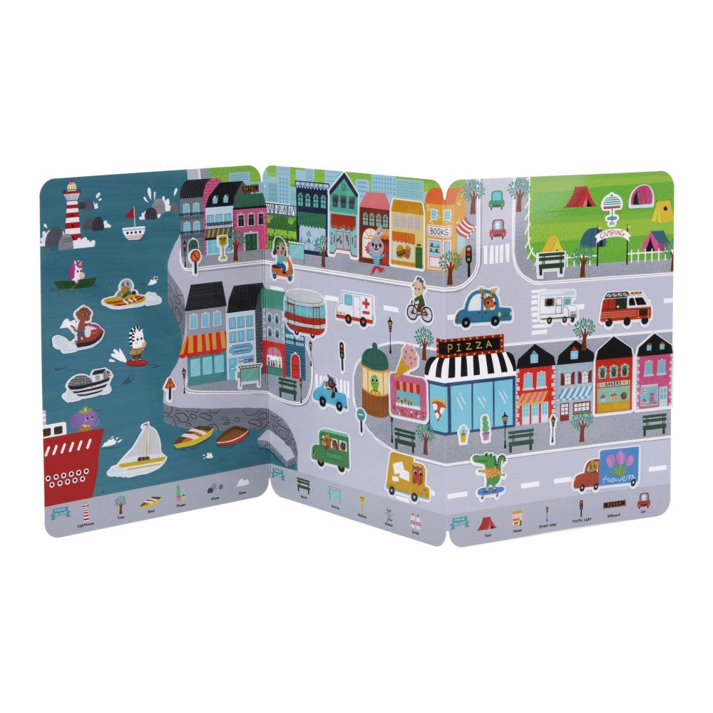 Skyline City Explorer Silicone Stickers Book