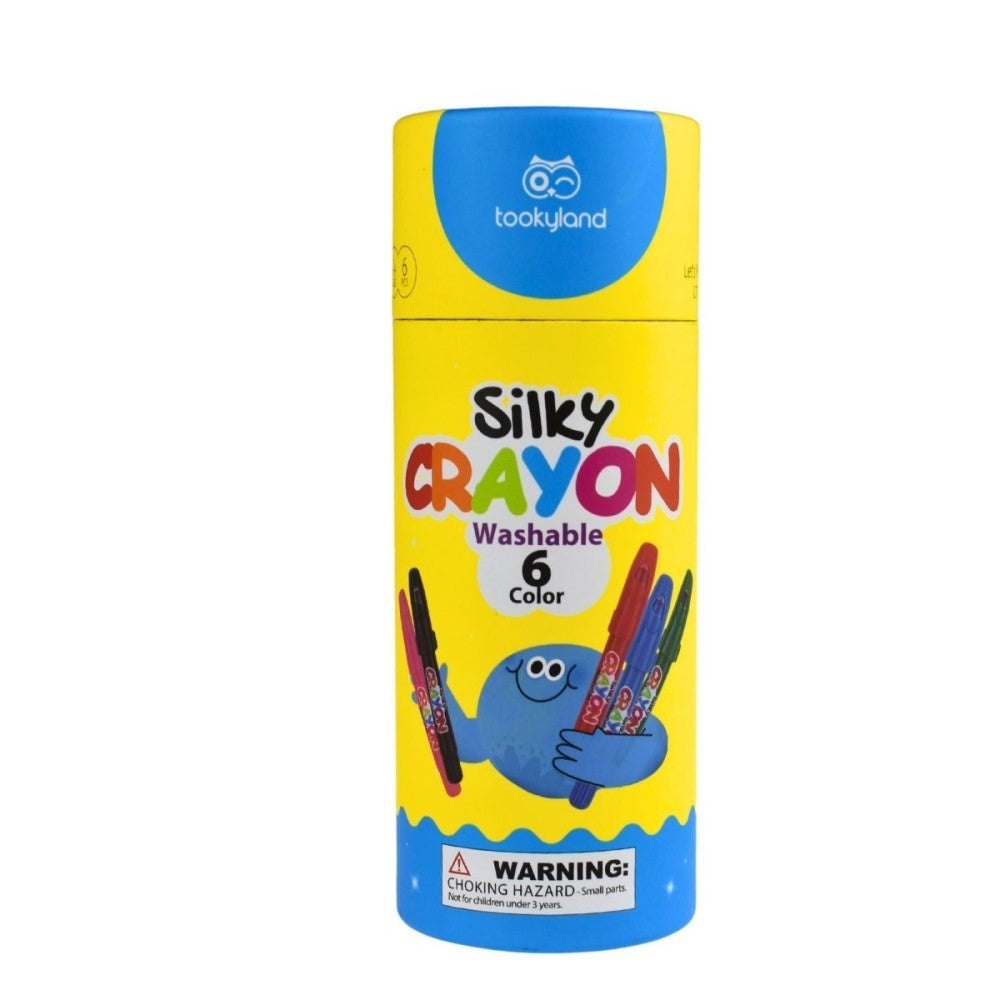 Silky 6 Colours Washable Crayons