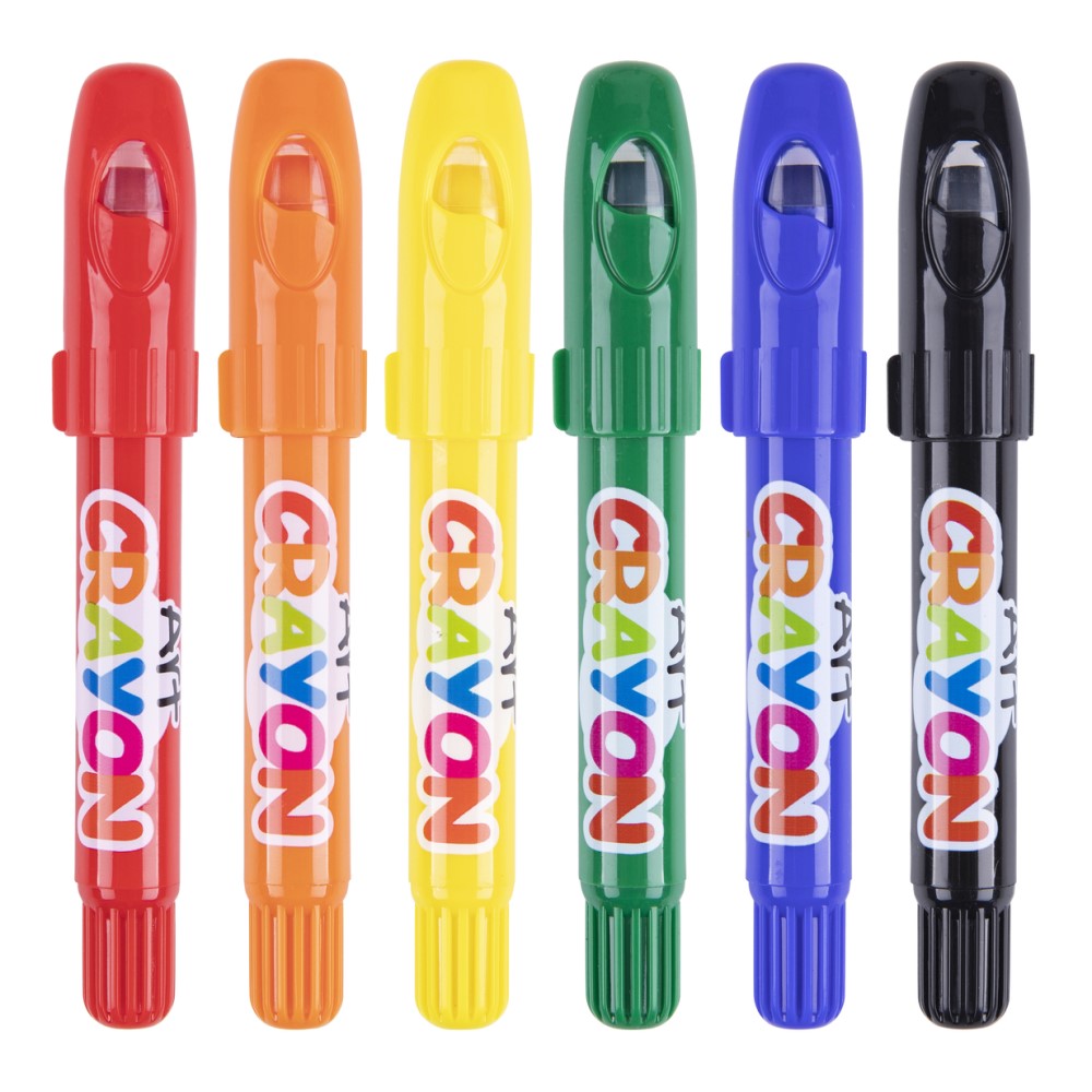 Silky 6 Colours Washable Crayons