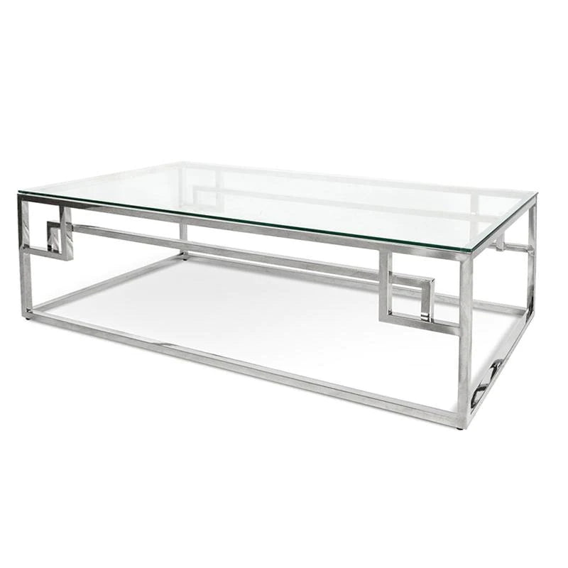 Silver Opulence Rectangular Coffee Table 120cms