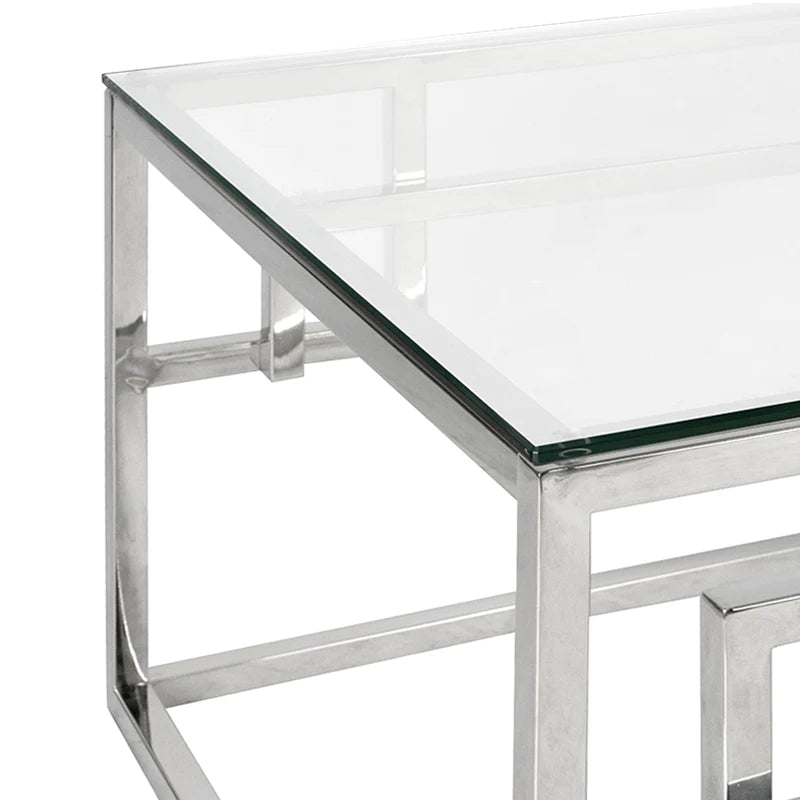 Silver Opulence Rectangular Coffee Table 120cms