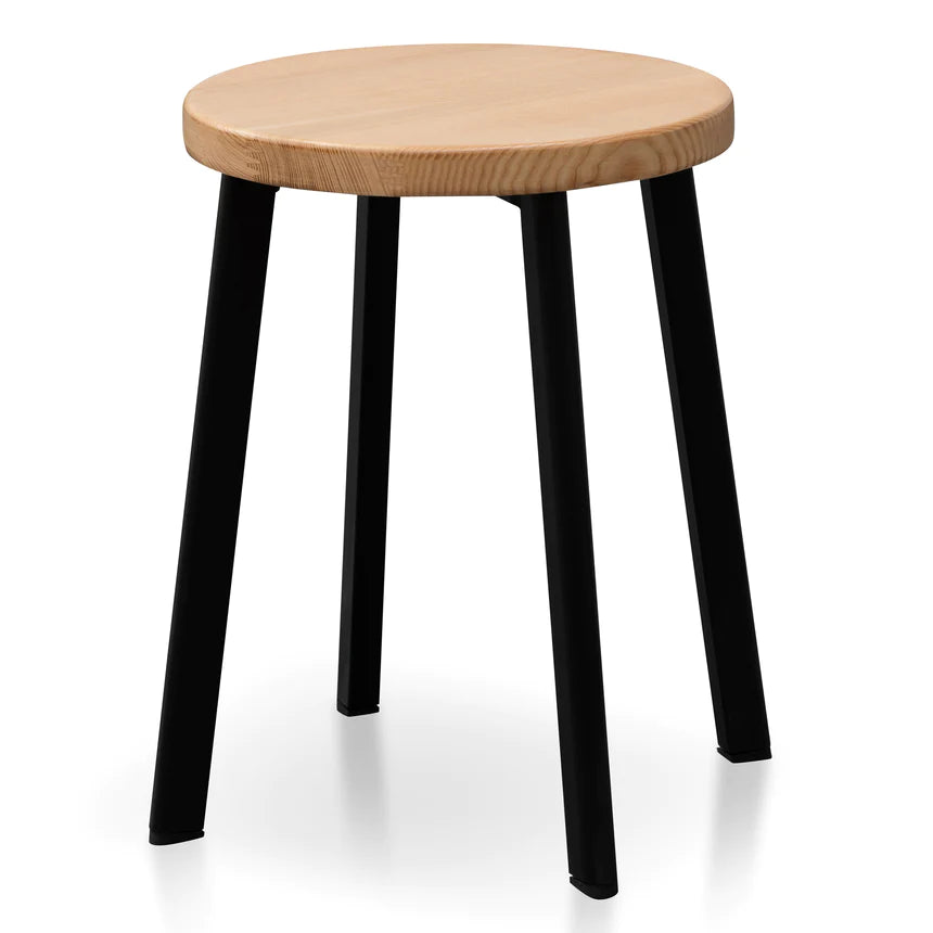 Simple Beauty Bar Stool - Natural & Black Set of 2