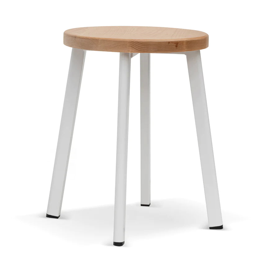 Simple Beauty Bar Stool - Natural & White