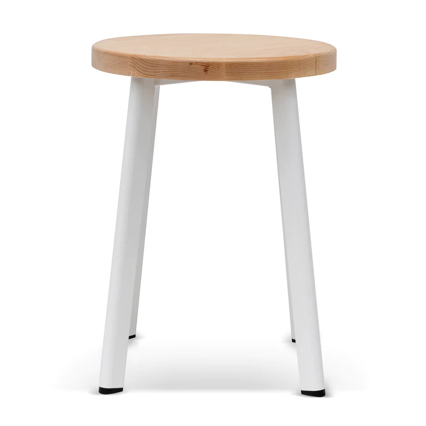 Simple Beauty Bar Stool - Natural & White