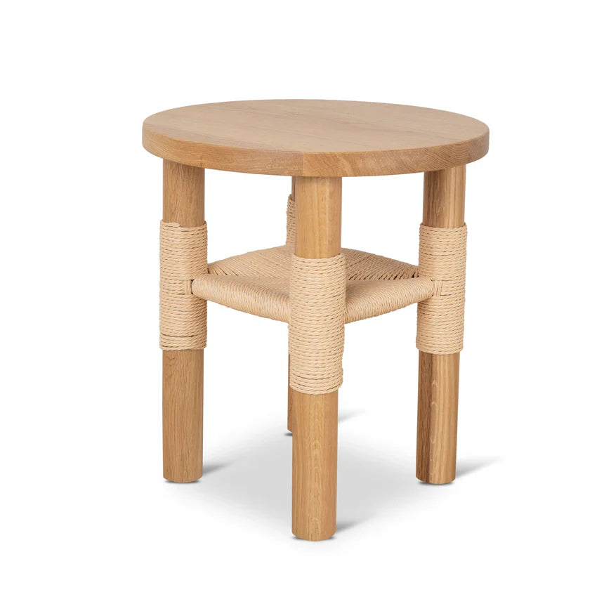 Simple Beauty Round Side Table - Natural