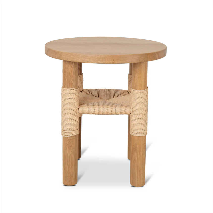 Simple Beauty Round Side Table - Natural