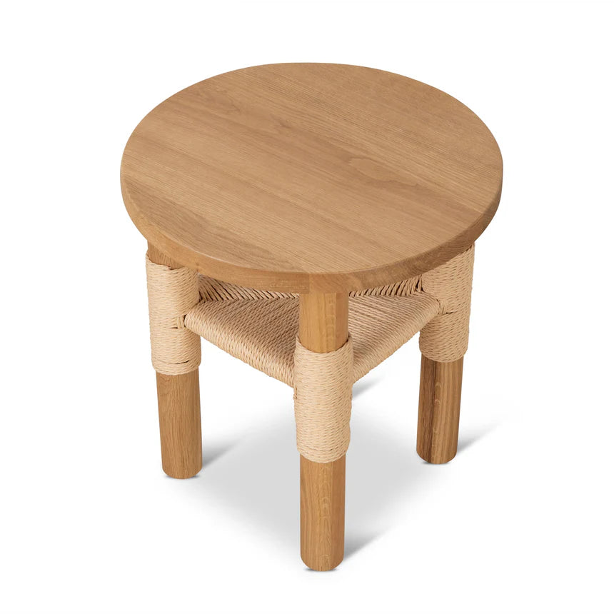 Simple Beauty Round Side Table - Natural