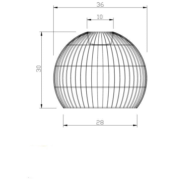 Simple Natural Rattan Cane Shade (Available in 2 Sizes)