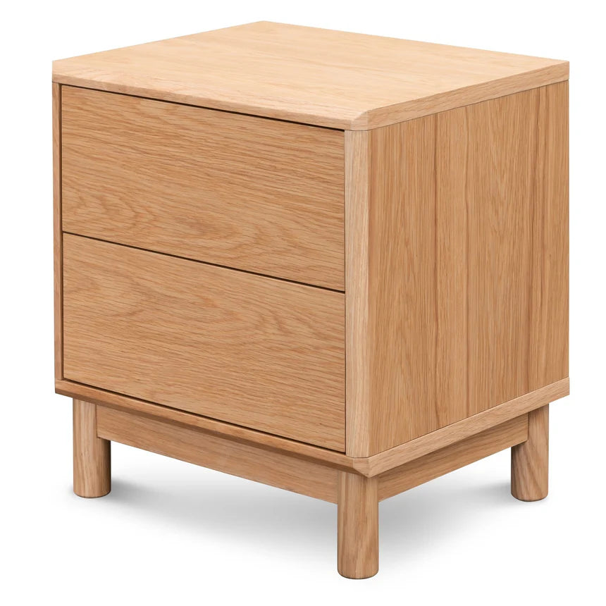 Simple Wooden Bedside Table - Natural Oak