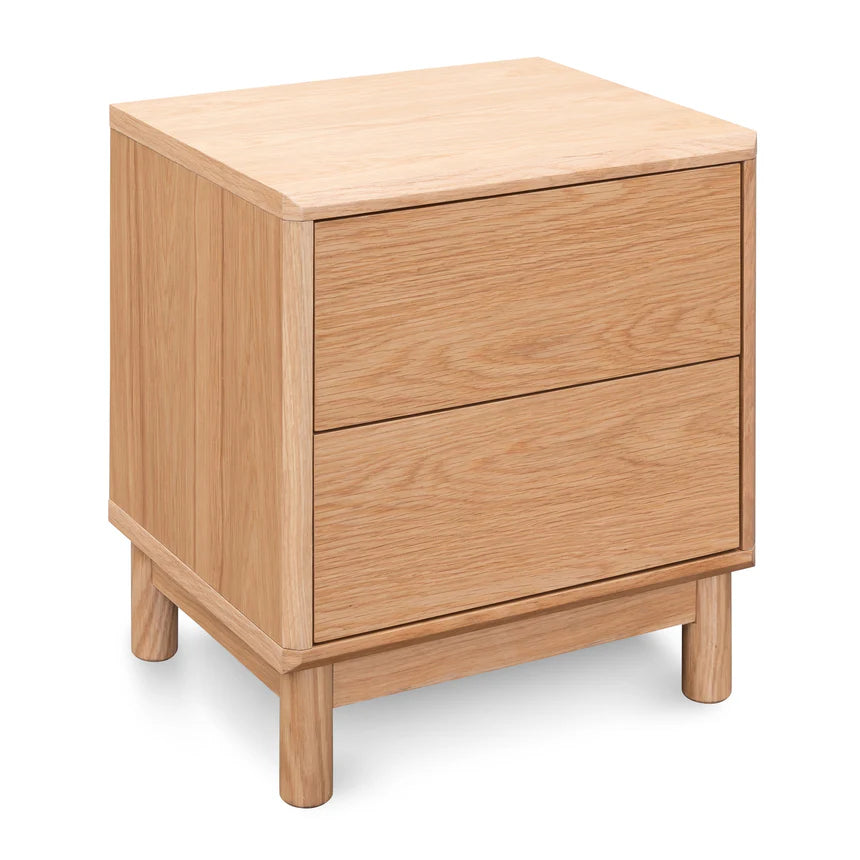 Simple Wooden Bedside Table - Natural Oak