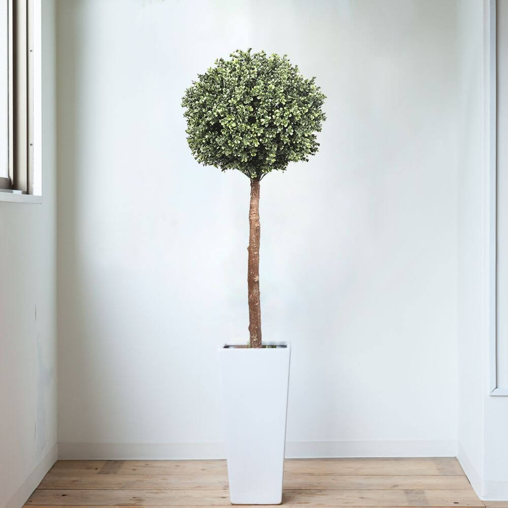 Single Ball Faux Topiary UV Resistant Tree 150cms