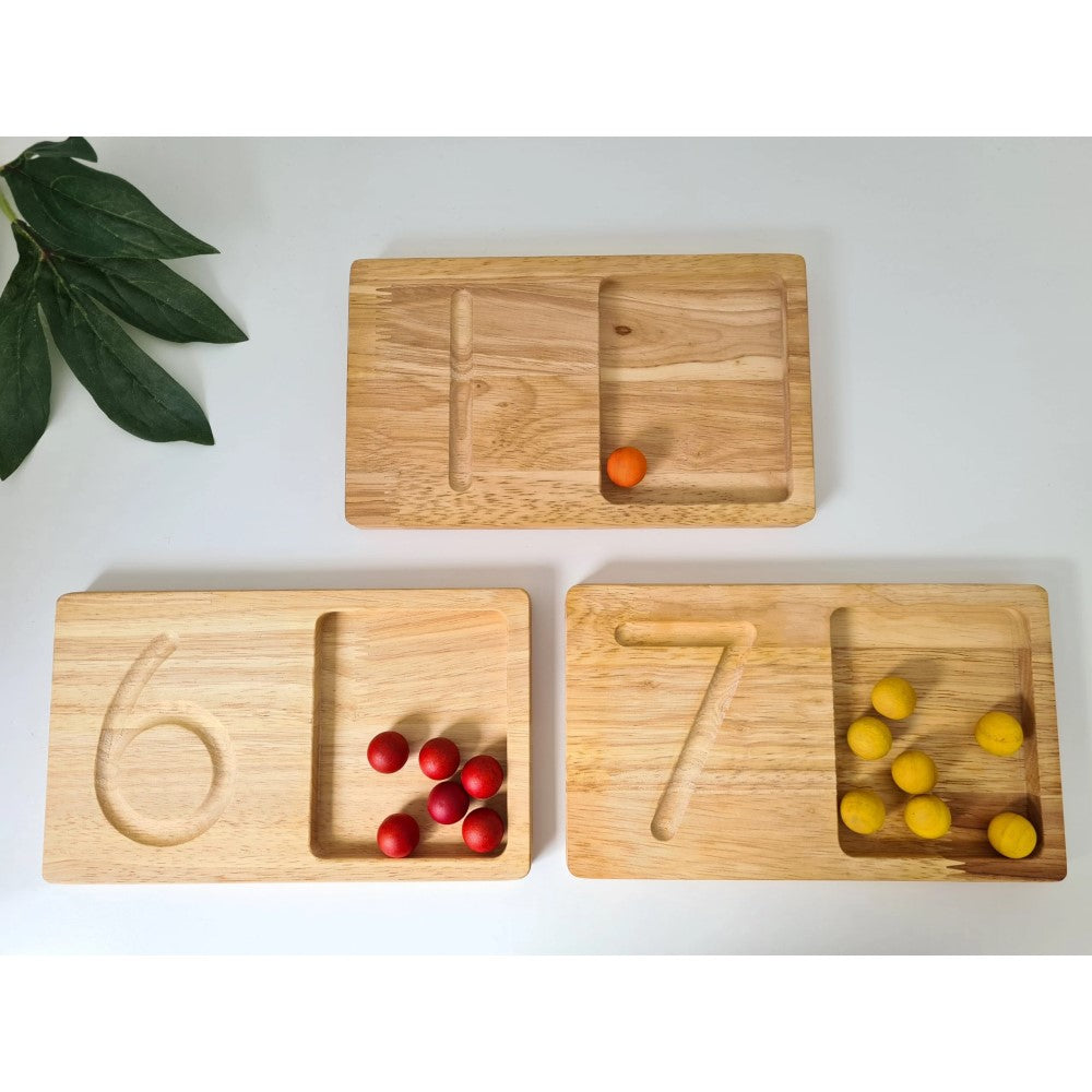 Single Wooden Jumbo Counting Tray