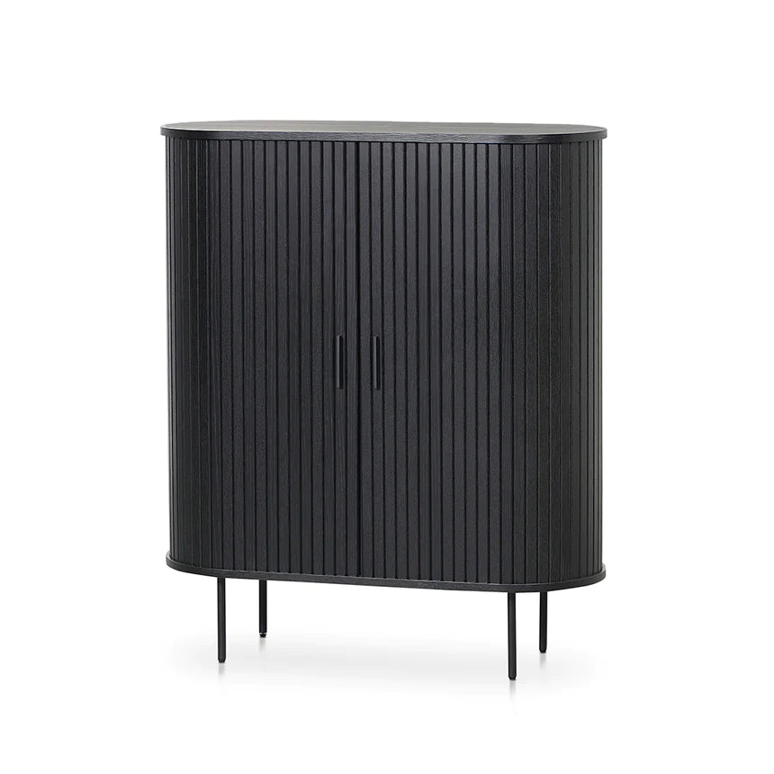 Sip & Style Storage Bar Cabinet- Black