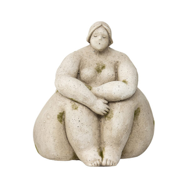 Sitting Pose Lady Garden Statue - 34cm