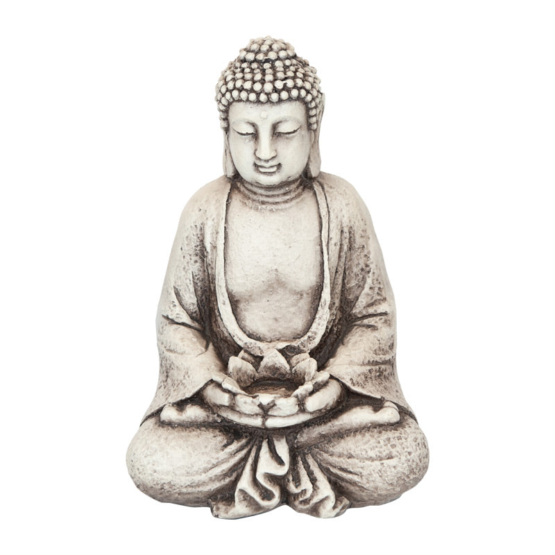 Sitting Buddha Candle Holder Outdoor Statue