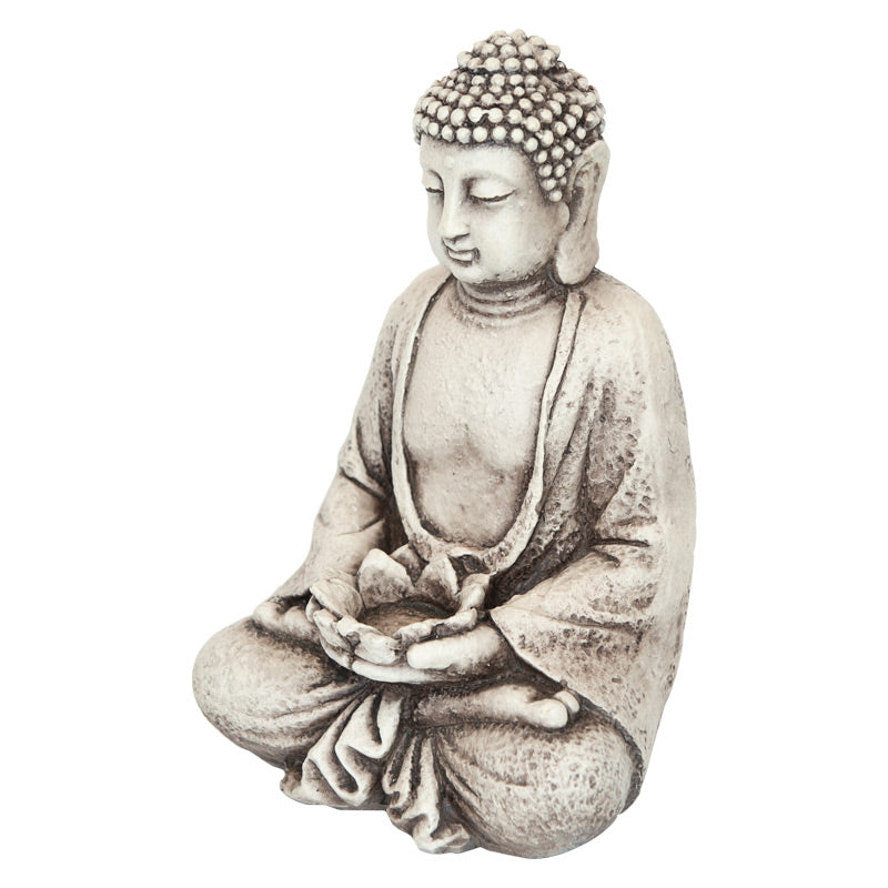 Sitting Buddha Candle Holder Outdoor Statue