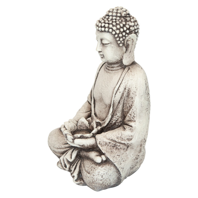 Sitting Buddha Candle Holder Outdoor Statue