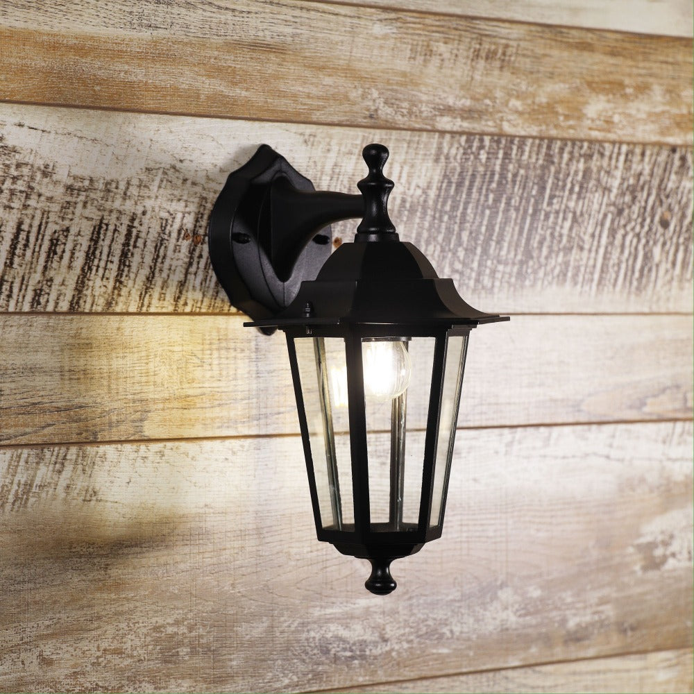 Six-sided Traditional Outdoor Wall Light (Available in 2 Colors)