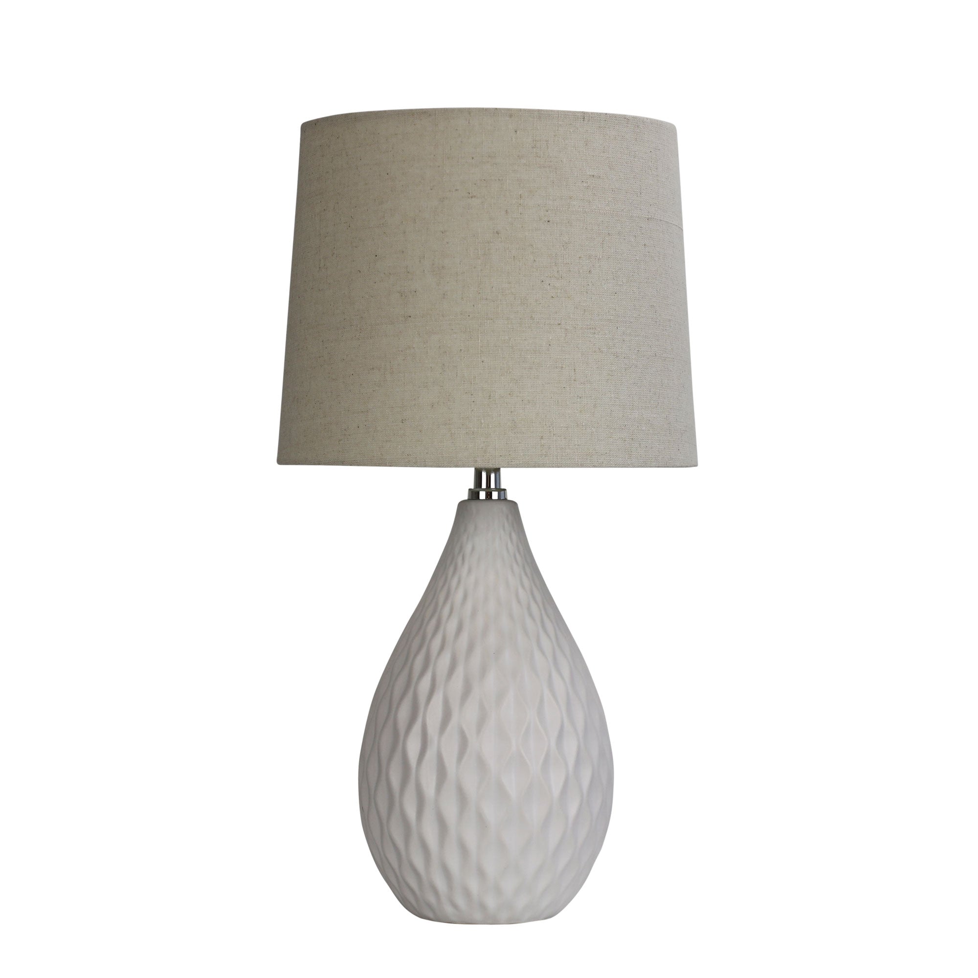 Sleek Ceramic Table Lamp with Shade