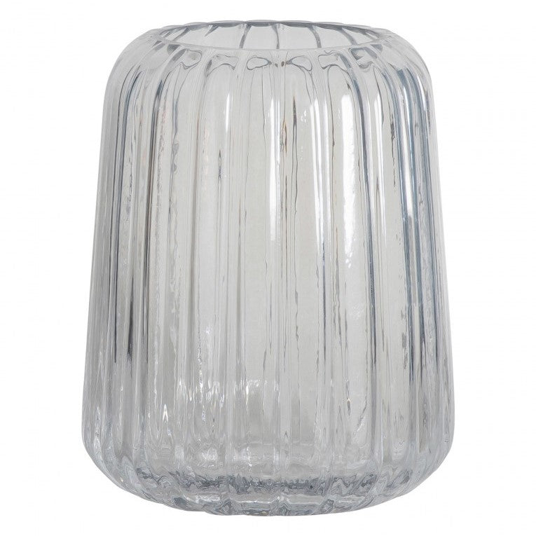 Sleek Clear Vase with Lustre Finish (Available in 2 Colors)