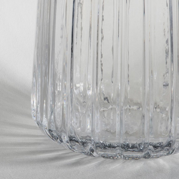 Sleek Clear Vase with Lustre Finish (Available in 2 Colors)