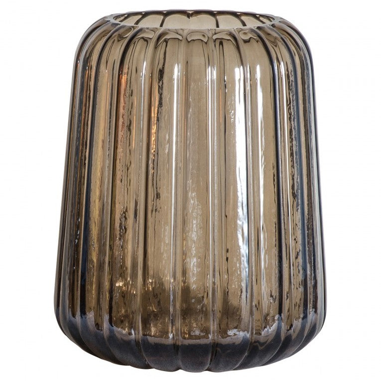 Sleek Clear Vase with Lustre Finish (Available in 2 Colors)