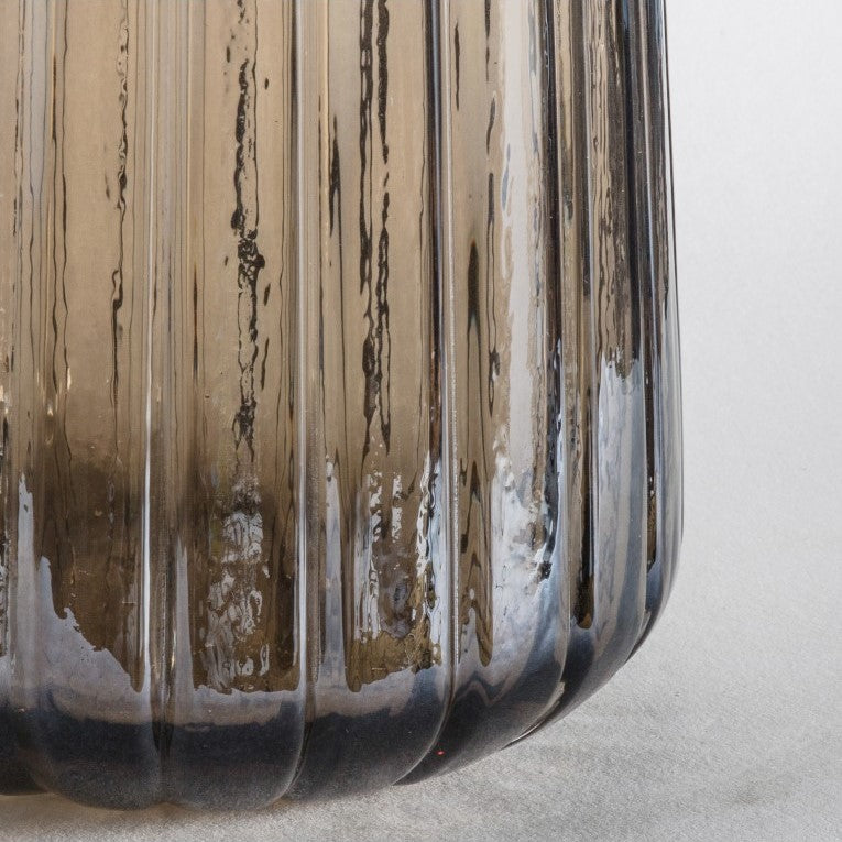 Sleek Clear Vase with Lustre Finish (Available in 2 Colors)