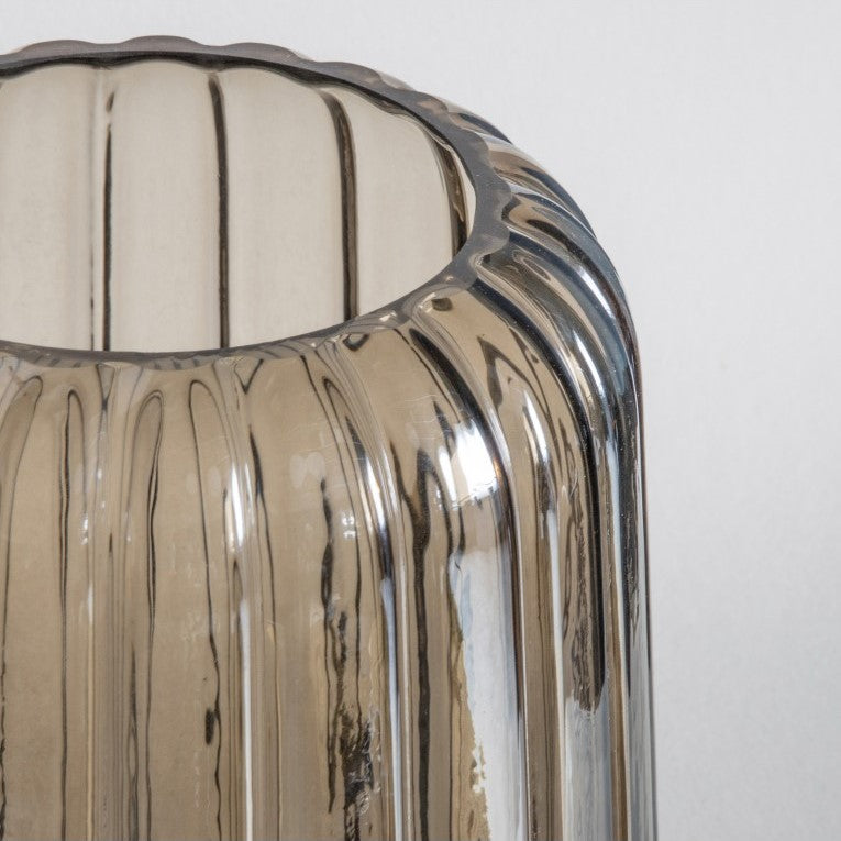 Sleek Clear Vase with Lustre Finish (Available in 2 Colors)