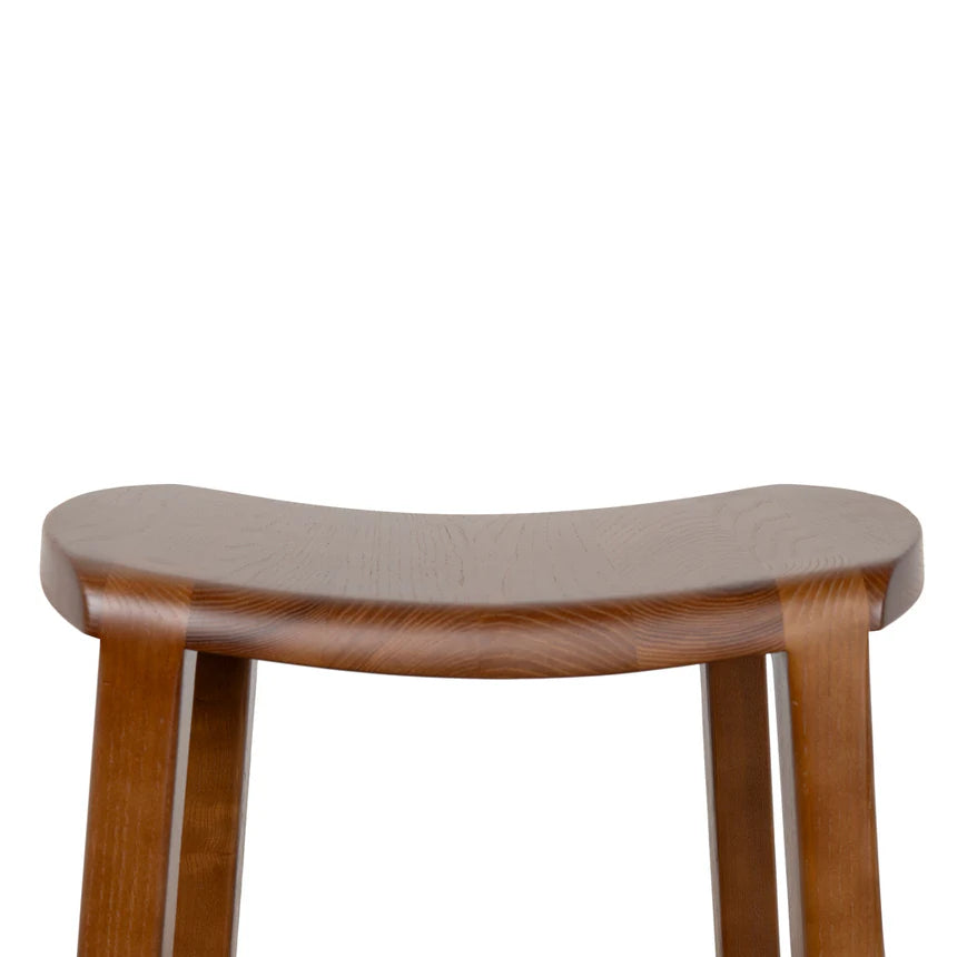 Sleek Comfort Modern Bar Stool - Walnut