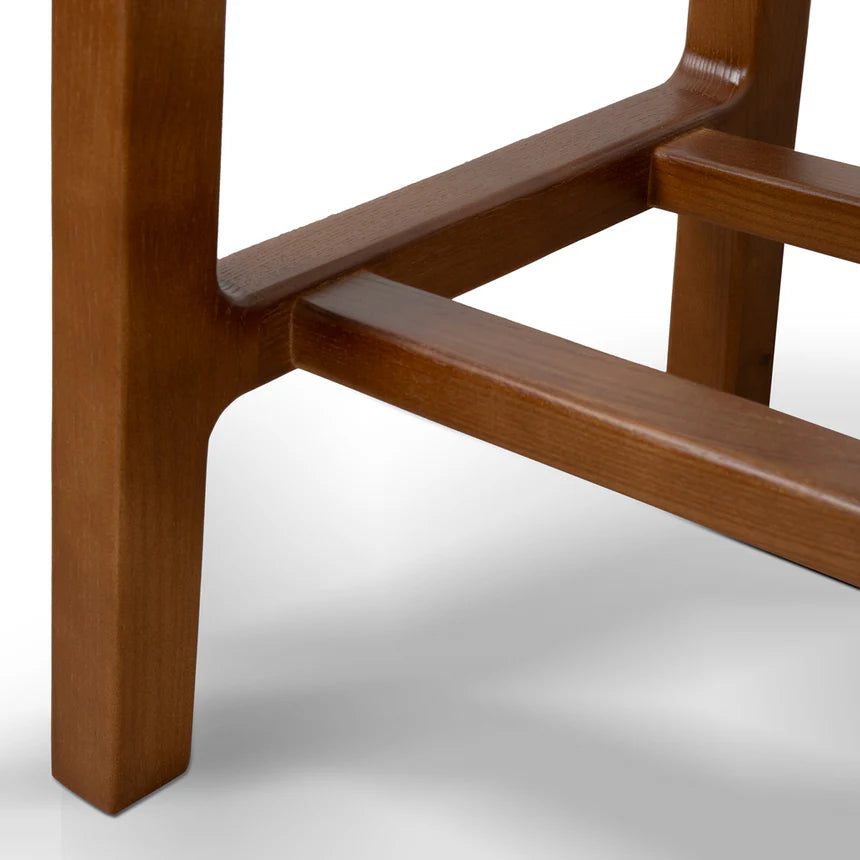 Sleek Comfort Modern Bar Stool - Walnut