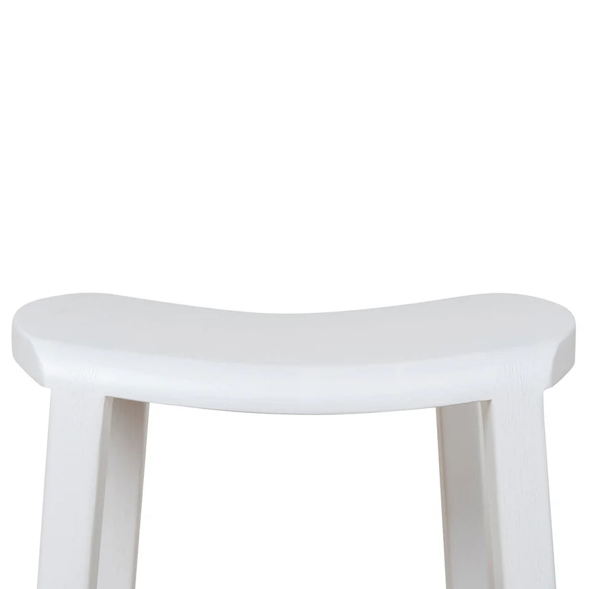 Sleek Comfort Modern Bar Stool - White