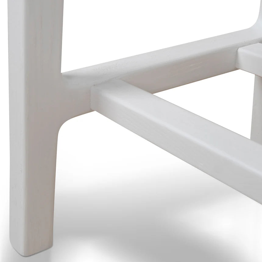 Sleek Comfort Modern Bar Stool - White