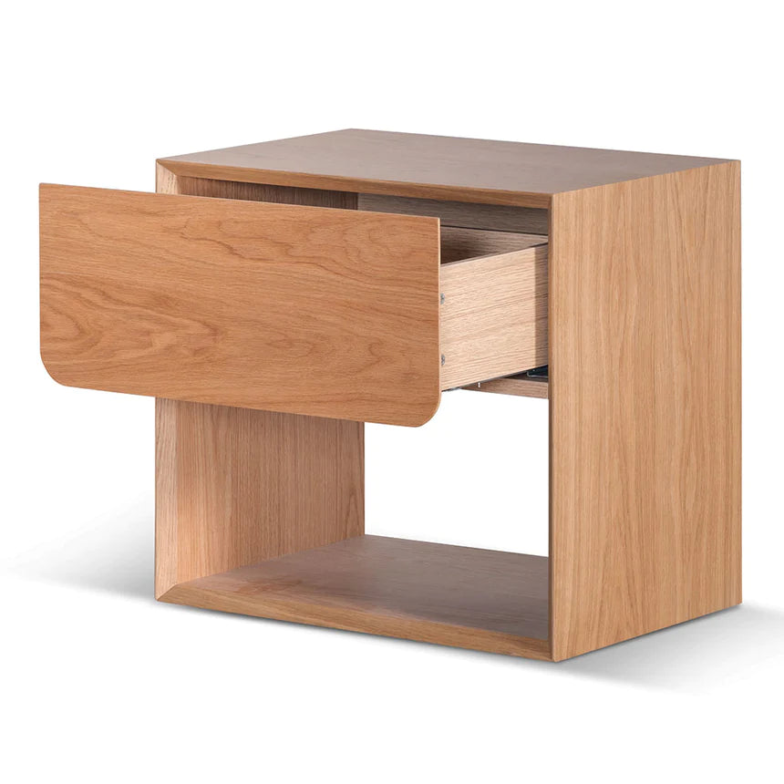 Sleek Companion Bedside Table - Natural