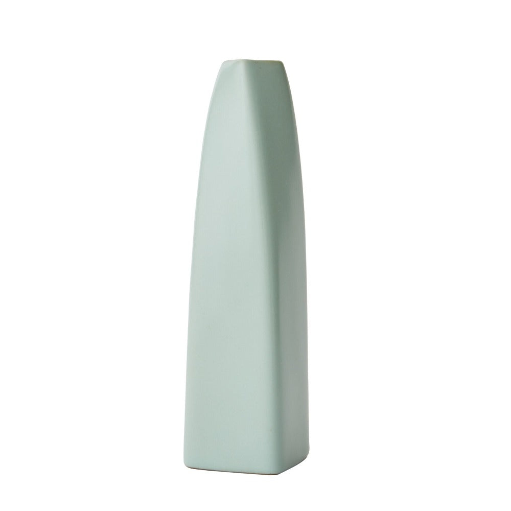 Sleek Curved Long Porcelain Vase (Choose from 4 Colors)