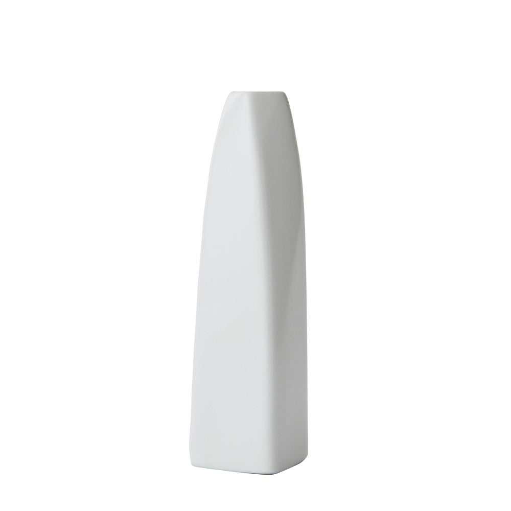 Sleek Curved Long Porcelain Vase (Choose from 4 Colors)