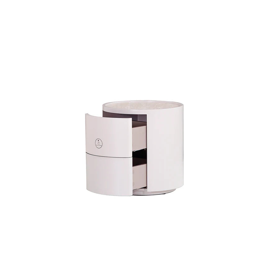 Sleek Design Bedside Table 44cms - Light Grey