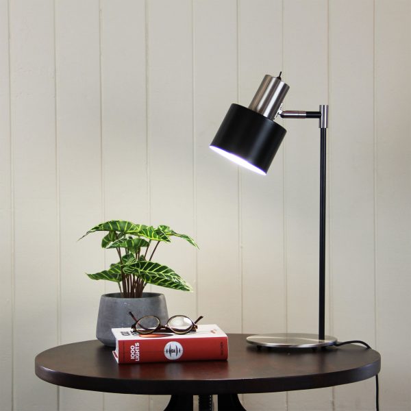 Sleek Mid-Century Chrome Task Lamp (Available in 2 Colors)