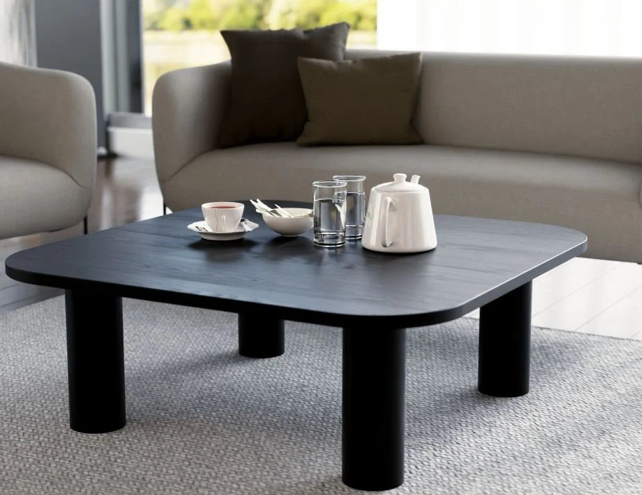 Sleek Minimalism Square Coffee Table (Available in 2 Colors)