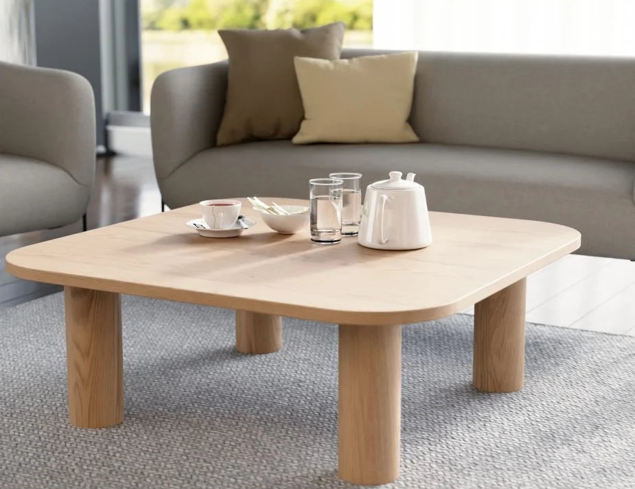 Sleek Minimalism Square Coffee Table (Available in 2 Colors)