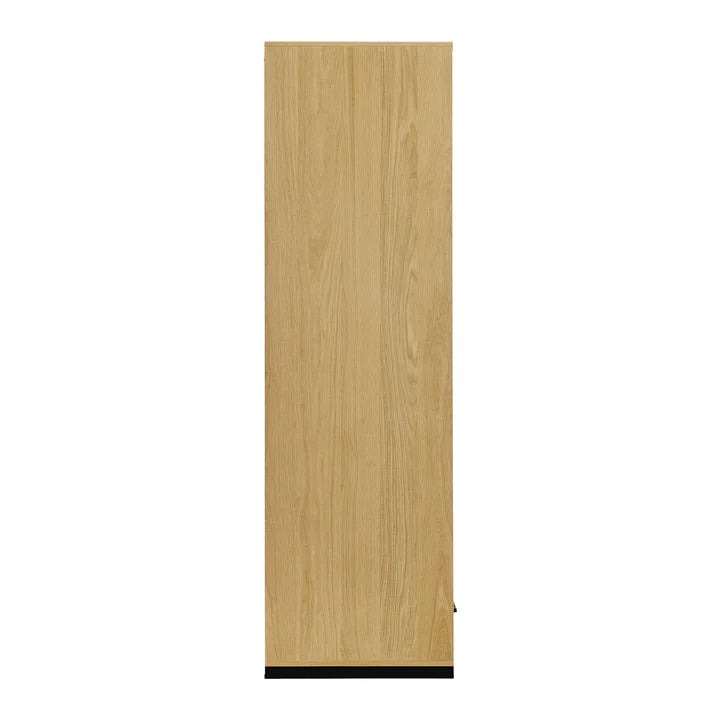 Sleek Scandic 4 Door Wardrobe - Natural