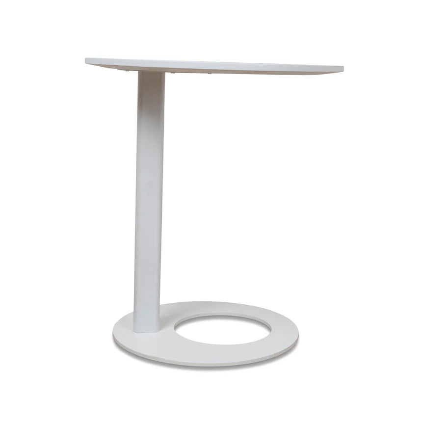 Sleek & Stylish Wooden Side Table - Full White