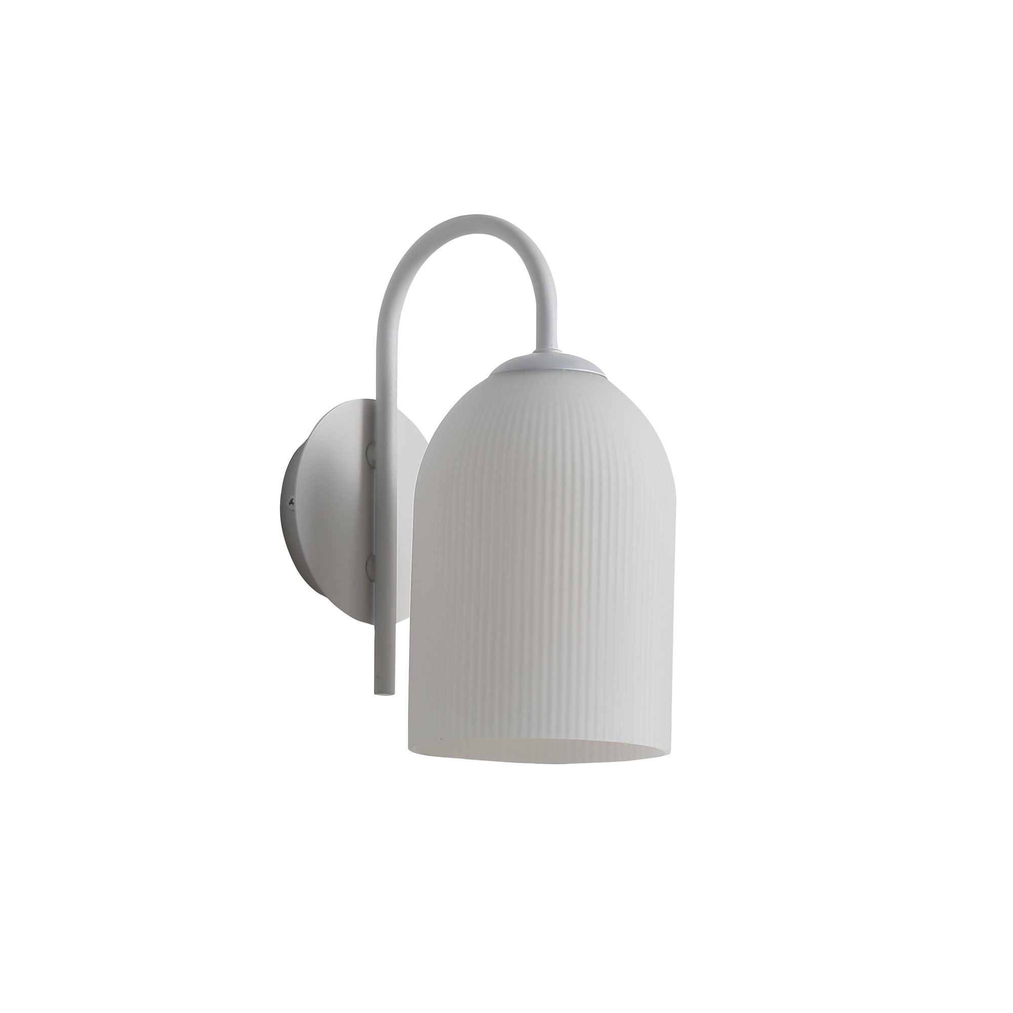 Sleek and Contemporary Design Opal Matt Wall Light - White