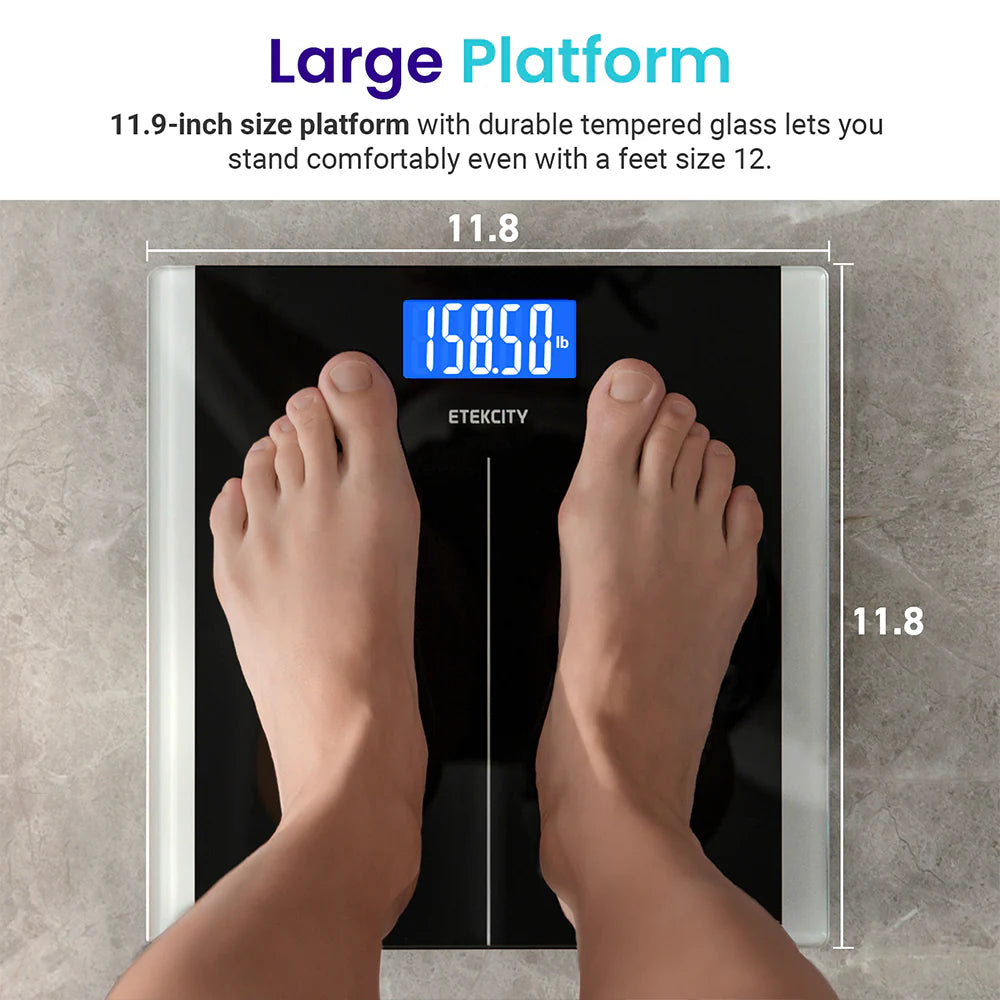 Smart Body Etekcity Digital Bathroom Scale - Black