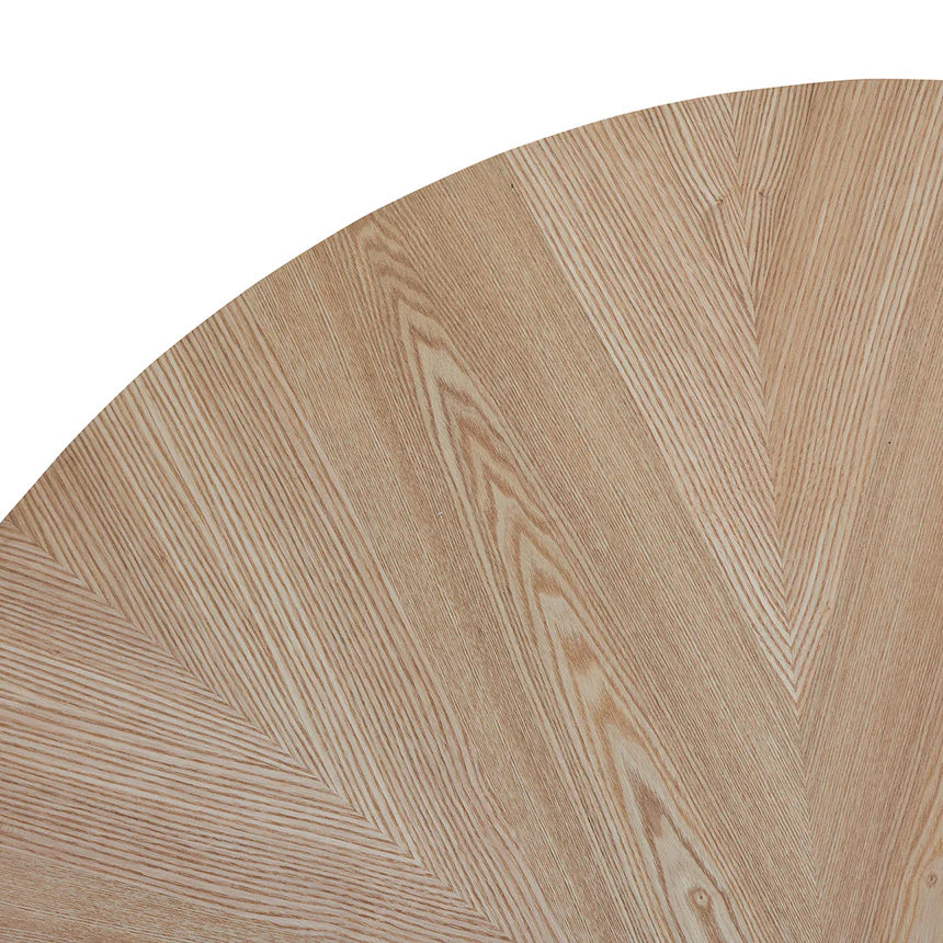 Smooth Round Oak Dining Table 120cms - Natural