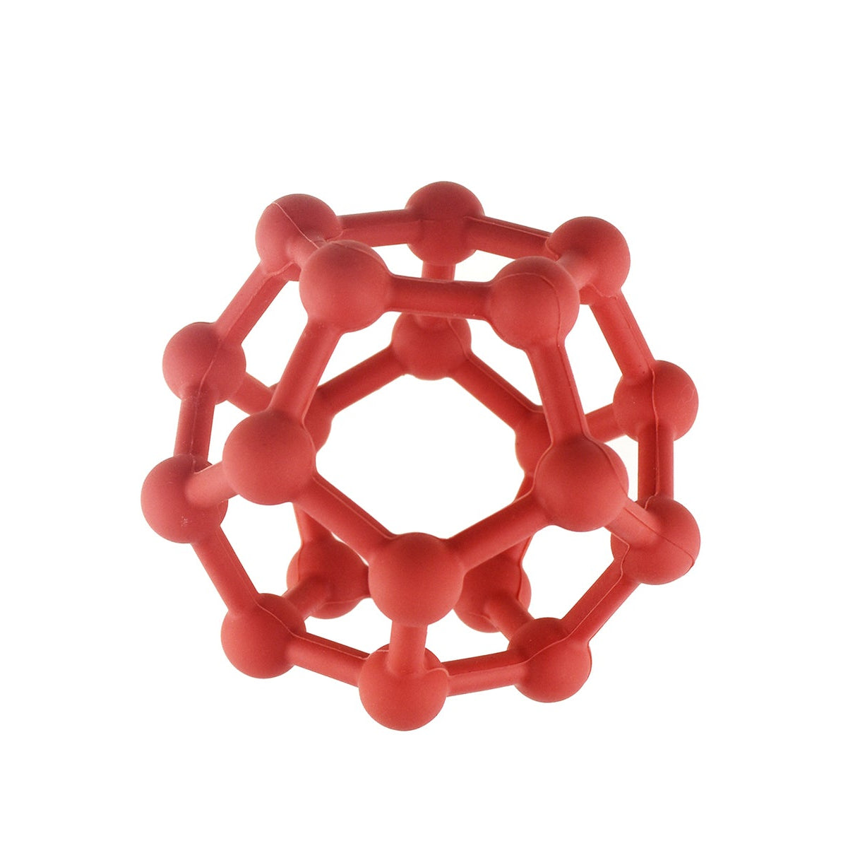 Soft Grip Textured Silicone Teething Ball - Red