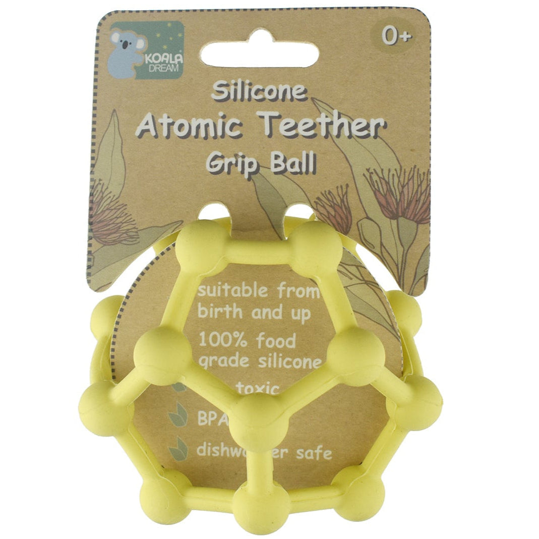 Soft Grip Textured Silicone Teething Ball - Yellow