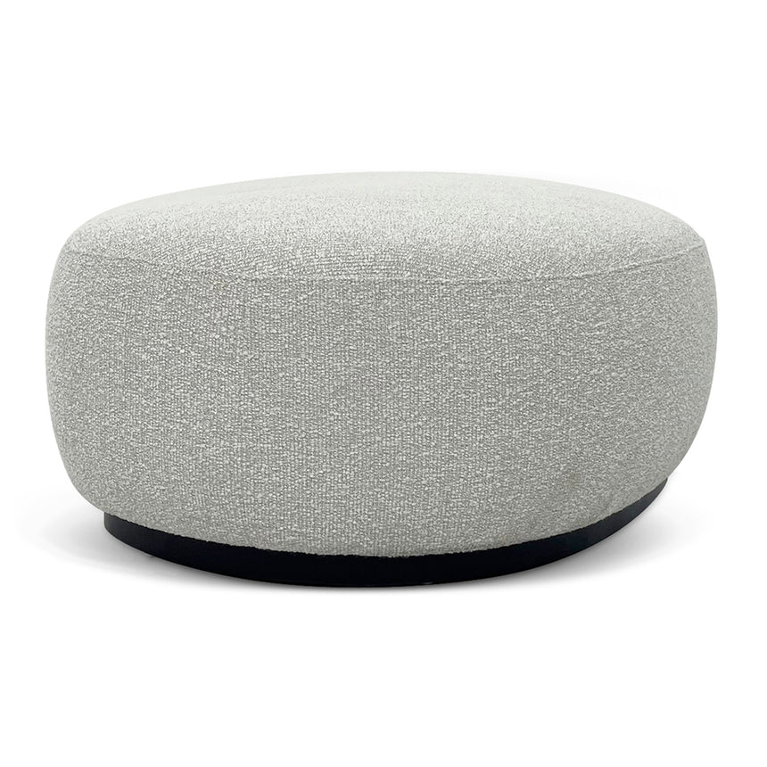 Soft Sophistication Boucle Long Ottoman - Pearl Grey