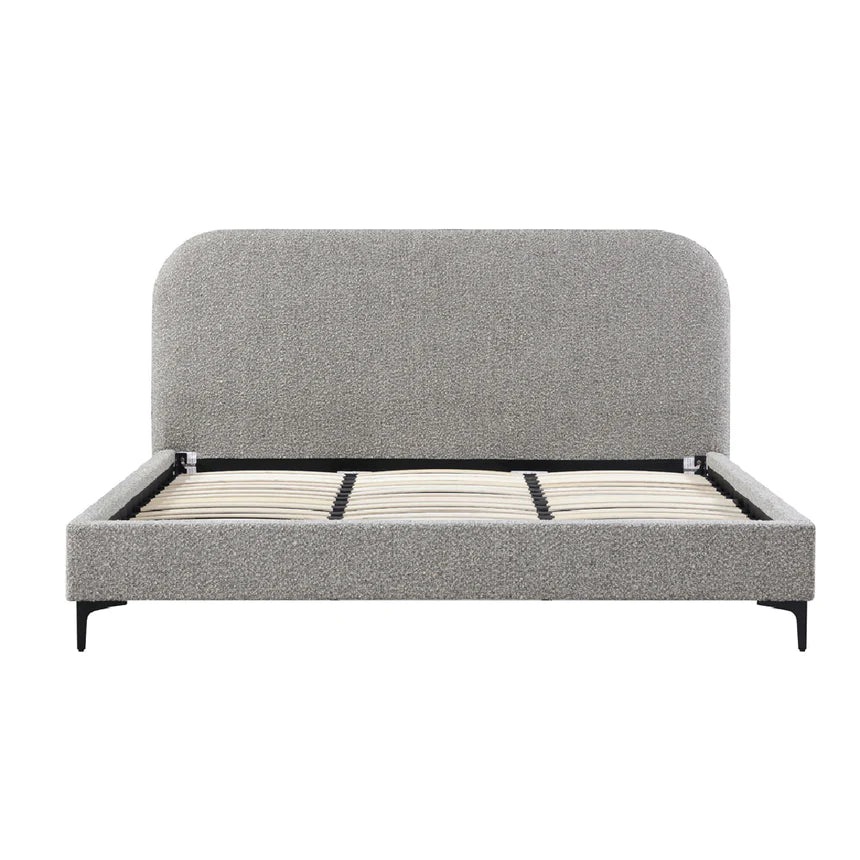 Soft Wave Bed Frame - Brown Boucle (Queen)