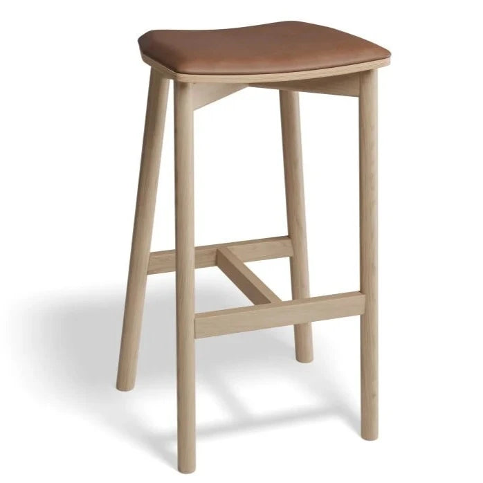 Solid Pine Backless High Stool 66cms (Available in 4 Colors)