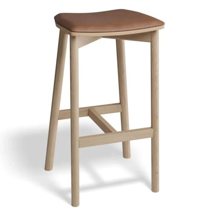 Solid Pine Backless High Stool 75cms (Available in 4 Colors)